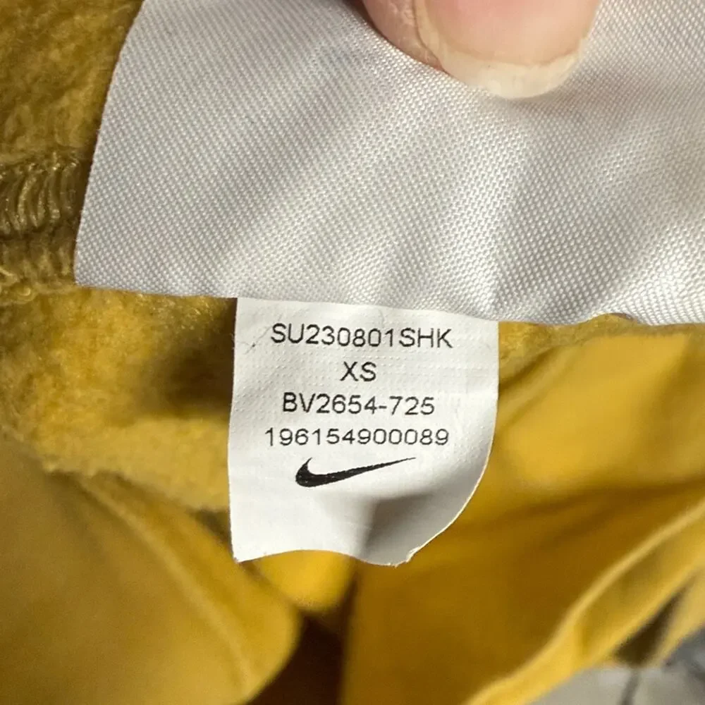 Nike Sportswear Club Fleece Pullover Men Yellow Hoodie XS
